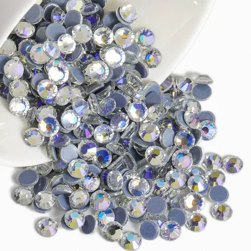 Miniatura 17 de Beadsland Hotfix - 2880 diamantes de imitación de cristal con parte trasera plana para manualidades, ropa, decoraciones de bricolaje, cristal AB