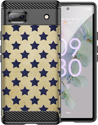 Miniatura 6 de CasesOnDeck Black TPU Case Compatible with Google Pixel 6A (2022) / Pixel 6A Case Slim Minimalistic Flexible Textured Cover -Bass Fishing