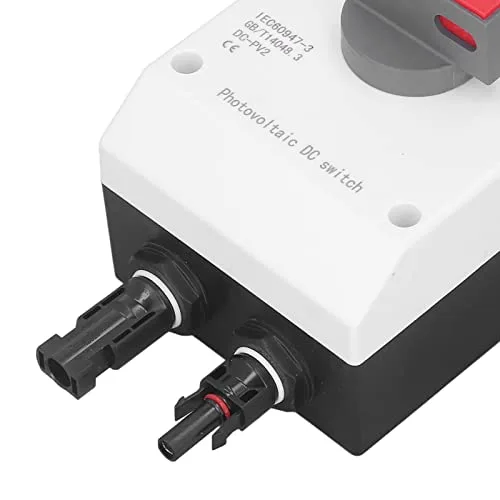 Miniatura 8 de Interruptor de desconexión rápida solar fotovoltaica CC 1500 V 32 A, disyuntor miniatura de CC IP66, caja combinada solar para sistema de paneles