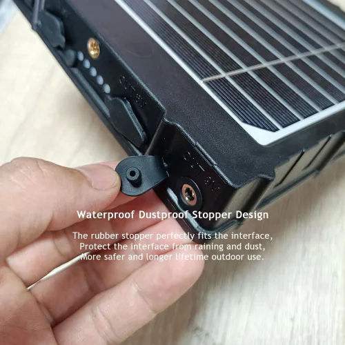 Miniatura 5 de Panel solar para cámara de sendero, WILDGAMEPLUS 14W 8000mAh 12V/1.2A 9V/1.6A 6V/2.4A IP66 Cargador recargable impermeable con cables para cámara
