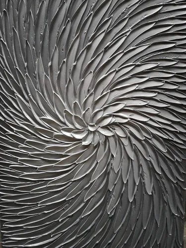Miniatura 3 de YaSheng Art - Arte abstracto 3D pinturas al óleo sobre lienzo, textura de color gris plateado, arte abstracto moderno para decoración del hogar