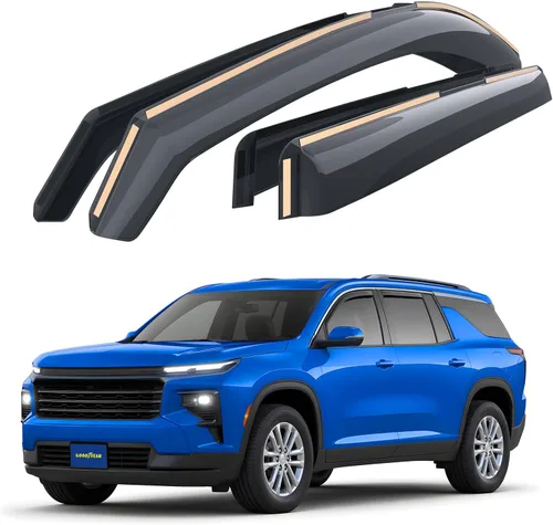 Miniatura 9 de Goodyear Deflectores de ventana de canal inastillables para Nissan Rogue 2014-2020, viseras de ventana para automóviles, accesorios de automóvil