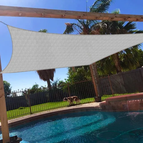 Windscreen4less - Toldo rectangular de 16 x 20 pies para exteriores, bloquea los rayos ultravioleta, para patio trasero, porche, pérgola, terraza,