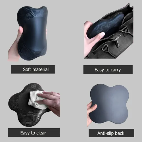 Miniatura 6 de Rodilleras de yoga (juego de 2) – Accesorios y accesorios de yoga masculinos y femeninos para fitness, viajes, meditación, arrodillarse, equilibrio