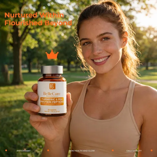 Miniatura 8 de BELLECARE Suplemento de cúrcuma de 780 mg con pimienta negra, vitamina C, té verde y péptidos de guisantes, apoyo antioxidante para la salud