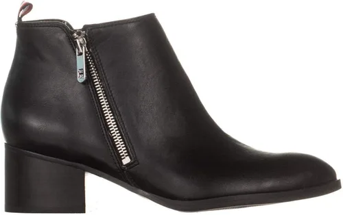 Miniatura 4 de Tommy Hilfiger mujeres ruthee cuero almendra dedo del pie tobillo moda botas
