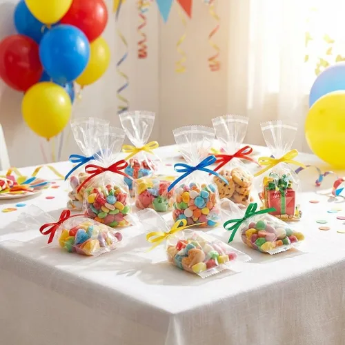 Miniatura 5 de IXIGER 200 bolsas de celofán transparente de 4.3 x 5.9 pulgadas, bolsas transparentes para galletas y bolsas de golosinas para galletas