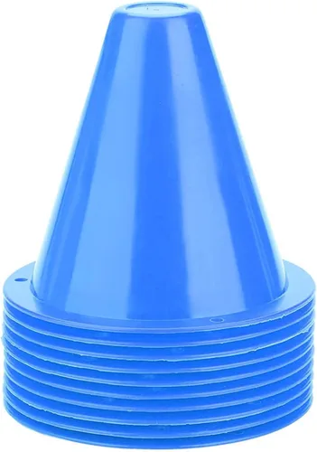 Miniatura 12 de OUKENS Conos marcadores de entrenamiento, 10 mini conos deportivos de 3 pulgadas, equipo deportivo de entrenamiento de fútbol, barreras de patinaje