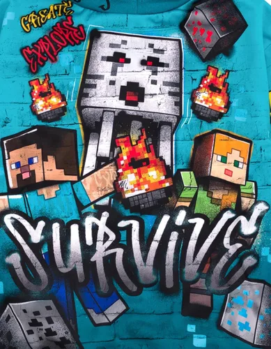 Miniatura 6 de Minecraft Creeper Zombie Steve - Sudadera con capucha de forro polar para niños pequeños a grandes
