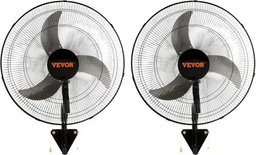 Miniatura 11 de VEVOR Ventilador de montaje en pared de 18 pulgadas, ventilador impermeable IP44 de 3 velocidades, máx. 4150 CFM montado en la pared