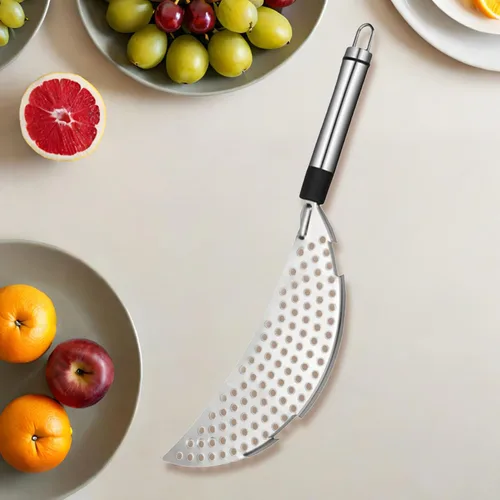 Miniatura 4 de Colador con clip para freír, colador de grasa, colador de acero inoxidable, colador de pasta, separador de grasa, separador de arroz, separador