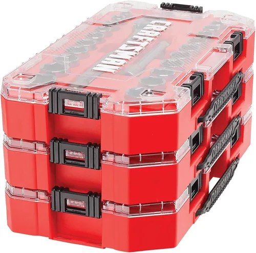 Miniatura 4 de CRAFTSMAN CMMT12030 - Juego de herramientas mecánicas, transmisión de 1/2 pulgadas, SAE/métrico, 22 piezas