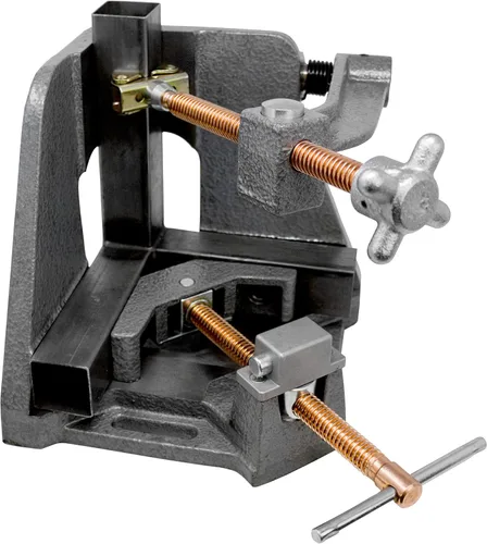 Miniatura 7 de Tornillo de fijación de 3 ejes con tornillo de acción rápida, dos soportes, brazo "Swing Away" con junta de inglete de 4.75 pulgadas, espacio en T