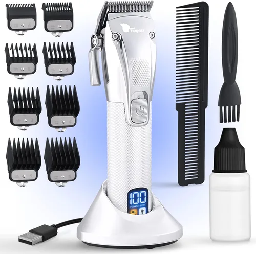 Fagaci Cortadora de pelo profesional para hombres con corte preciso, Turbo Power profesional peluquero cortadora inalámbrica, potente motor de
