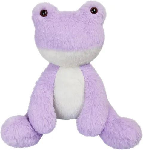 Miniatura 11 de Animal de peluche de rana azul claro, lindo juguete de rana peluda, suave juguete de peluche para niños y niñas, regalos para niños o novia, 8.5