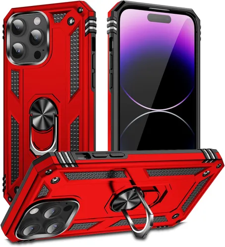 Miniatura 20 de Korecase Funda para iPhone 8, protección de cámara, armadura militar, doble capa, soporte compatible con iPhone 6 6s y iPhone 7 8, color negro