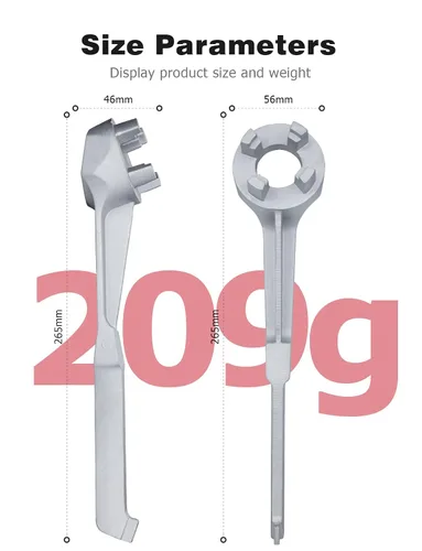 Miniatura 7 de Mellbree - Llave de tapón de aluminio - Herramienta para abrir barriles de galones de 10, 15, 20, 30, 50, 55 galones - Se ajusta a tapas de bung
