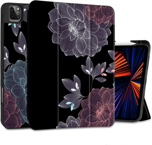 Miniatura 12 de DONGKE Funda protectora delgada para iPad Pro 2022/2021/2020/2018 de 11 pulgadas de generación 4/3/2/1 - Funda protectora delgada - Soporte