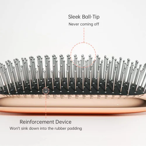 Miniatura 11 de Melbang Cepillo de pelo para cabello grueso, rizado, fino, largo, corto, húmedo o seco, añade brillo y hace que el cabello sea suave, peine cepillo