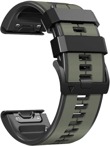 Miniatura 12 de Abanen Correa de reloj de silicona de ajuste rápido de 0.866 in para Garmin Insintct 3 de 1.772 in, Fenix 8 de 1.850 in, epix Pro de 1.850 in