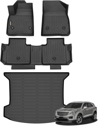 Miniatura 43 de Alfombrillas y forro de carga para Jeep Grand Cherokee L 2021-2025 (solo para 6 plazas sin consola central), alfombrillas de automóvil TPE para todo