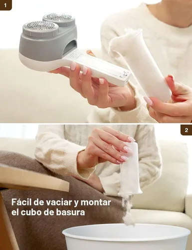 Miniatura 4 de VASSON Afeitadora de Tela, Removedor de Pelusas Eléctrico, Afeitadora de Pelusas Recargable, Afeitadoras de Suéter para Eliminar Pelusas, Gran