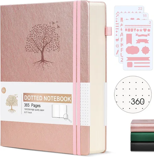Miniatura 40 de Cuaderno Diario con Líneas - 365 Páginas A5 Cuaderno Grueso para Escribir para Hombres y Mujeres, Cuaderno con Rayas Universitarias, Diario de Cuero