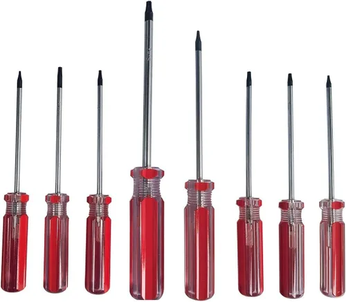 Juego de destornilladores Torx de 8 piezas, destornillador magnético Torx de 2.953 in para reparación de computadoras, herramientas automotrices y