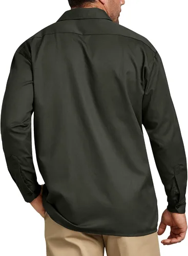 Miniatura 2 de Dickies Camisa de trabajo de manga larga grande y alta para hombre