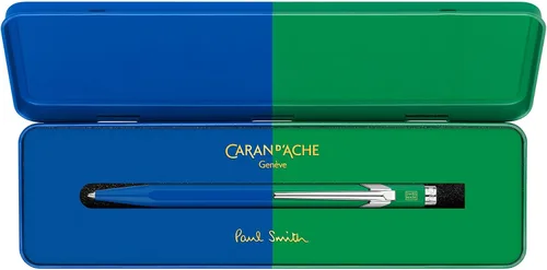 Miniatura 4 de Caran D'Ache Bolígrafo unisex Paul Smith 850 Collection - Bolígrafo de color cobalto y esmeralda, tamaño 5.051 in, con referencia de caja de regalo
