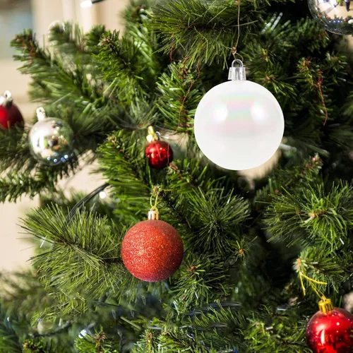 Miniatura 5 de Garneck 12 bolas de adornos de Navidad iridiscentes, de plástico, inastillables, esferas de Navidad, árbol de Navidad, adornos colgantes
