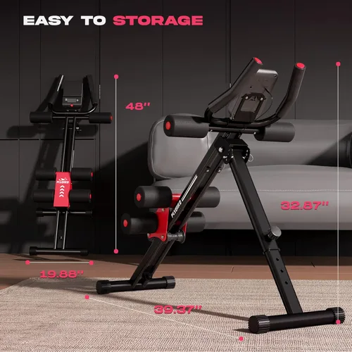 Miniatura 7 de FLYBIRD Equipo de entrenamiento abdominal, máquina de abdominales ajustable, entrenamiento de cuerpo completo para gimnasio en casa