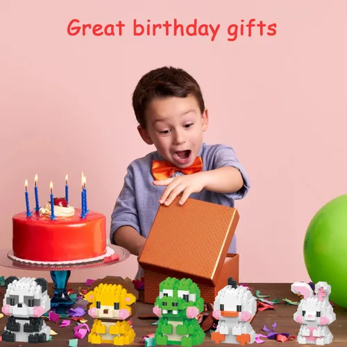 Miniatura 4 de Bloques de Construcción de Pascua Compatibles con Lego Pascua Cocodrilo Micro Bloques Apilables Nuevos Juguetes Caja de Regalo de Vacaciones Regalos