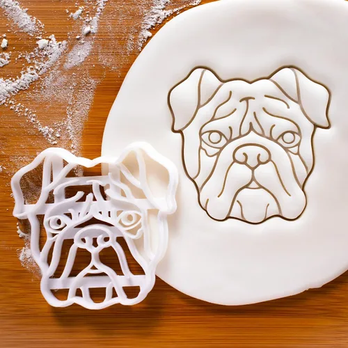Miniatura 2 de Cortador de galletas Bulldog Inglés Cara, 1 pieza - Bakerlogy