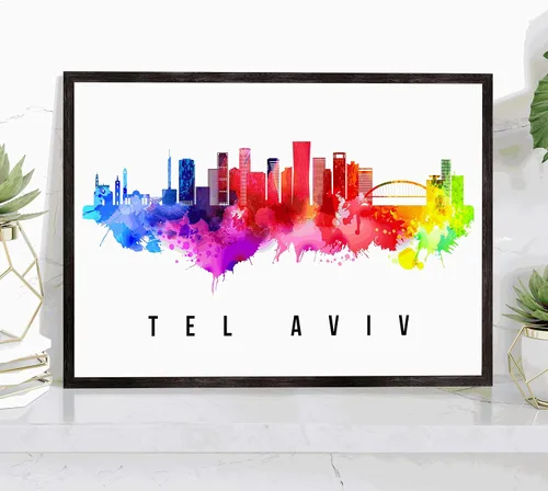 Miniatura 45 de Póster de Kazan Skyline Russia, pintura de paisaje urbano de Kazán, póster de Rusia, impresión de paisaje urbano de Kazán y monumentos, arte
