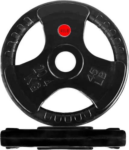 Miniatura 9 de Fitvids - Disco de pesas de hierro fundido olímpico de 2 pulgadas para entrenamiento de fuerza y levantamiento de pesas para gimnasio en casa