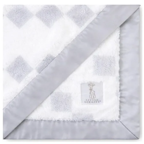 Miniatura 16 de Little Giraffe Manta de bebé – Manta suave de lujo con ribete satinado – Manta para cochecito de bebé – Artículos esenciales para bebé recién nacido