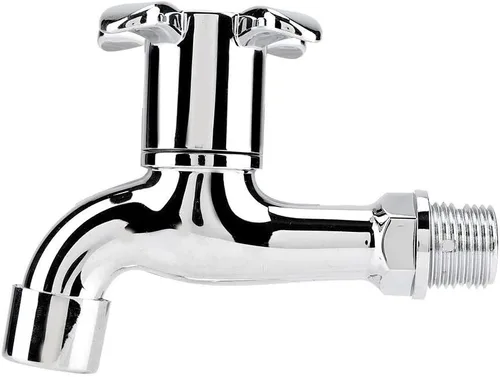 Miniatura 2 de Grifo de lavadora – Grifo de agua para lavabo con un solo mango de boquilla para fregaderos KItchen baño bañera (mango de 4 flores)