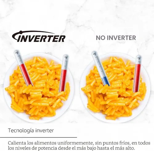 Miniatura 3 de Hornos microondas de encimera Panasonic, 0.9 pies cúbicos, 1000W, 15 ajustes de cocción automática, tecnología inversor para una cocción uniforme