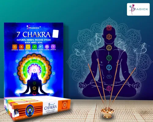 Miniatura 5 de Juego de regalo de varillas de incienso Chakra 140 varillas de incienso para aromaterapia, yoga y relajación 7 aromas únicos de alineación