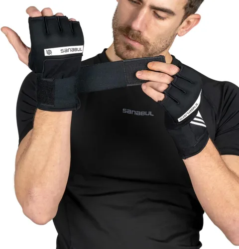 Miniatura 7 de Sanabul Vendas de mano de boxeo de gel para hombres y mujeres Muay Thai MMA Kickboxing Quick Wraps Guantes interiores de boxeo Protección