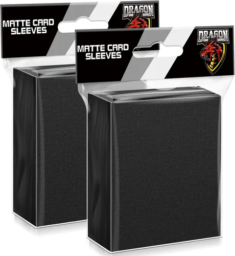 200 fundas negras para tarjetas, cargadores superiores para tarjetas intercambiables, fundas mate para tarjetas, protectores de tarjetas compatibles