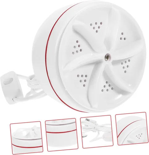 Miniatura 7 de HOMSFOU Lavadora portátil de 30 W Mini lavadora de viaje con alimentación USB para camisas y calcetines sincronización inteligente Limpieza profunda