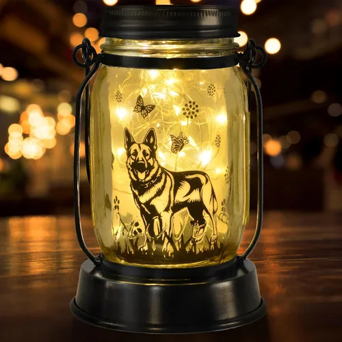 Miniatura 49 de Farol solar de Chihuahua, regalo para mujeres, hombres, mamá, cumpleaños, amantes de perro Chihuahua, luz conmemorativa pérdida de mascotas