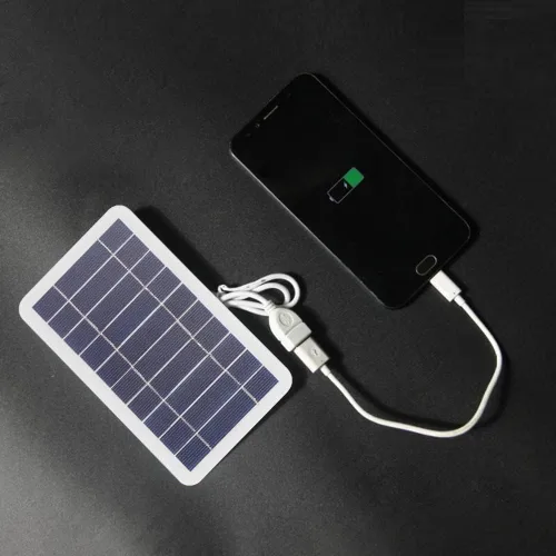 Miniatura 3 de Panel solar de 5 V 400 mA de 2 W de salida USB portátil para exteriores Panel de carga solar para mini ventiladores, autos de juguete, drones