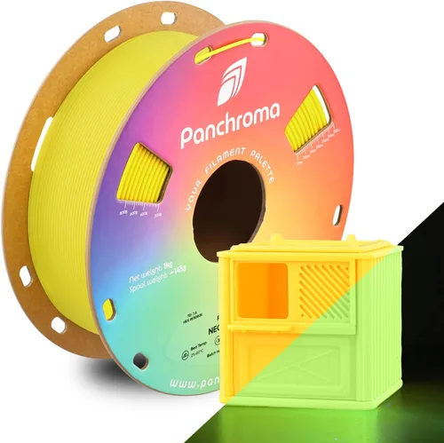 Miniatura 55 de Panchroma - Filamento de impresión 3D de ácido poliláctico (PLA) en degradado de Halloween, naranja, amarillo y magenta, 0.069 in, carrete de 2.2