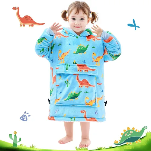 Miniatura 2 de yescool - Manta con capucha para niños, sudadera con manta de gran tamaño con sherpa, regalos para niñas adolescentes, jóvenes, niños, niñas