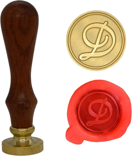 Miniatura 2 de Wax Seal Stamp Letter A-Z, Alphabet Initial Sealing Stamp for Christmas & Thanksgiving Cards, Wedding Invitation W-S-2 (Letter A)