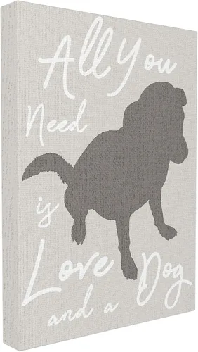Miniatura 7 de Stupell Industries All You Need is Love and a Dog - Placa de pared artística, fabricada con orgullo en Estados Unidos
