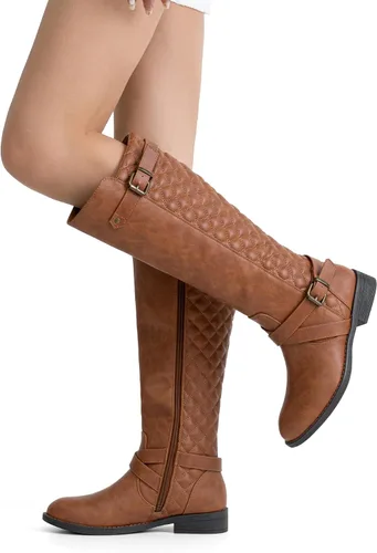 Miniatura 9 de Jeossy Botas de equitación de 50 hasta la rodilla para mujer con hebilla de metal